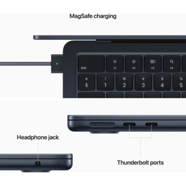 Apple MacBook Air (2022) MLY33FN/A - 13.6 inch - Apple M2 - 256 GB - Midnight - Azerty