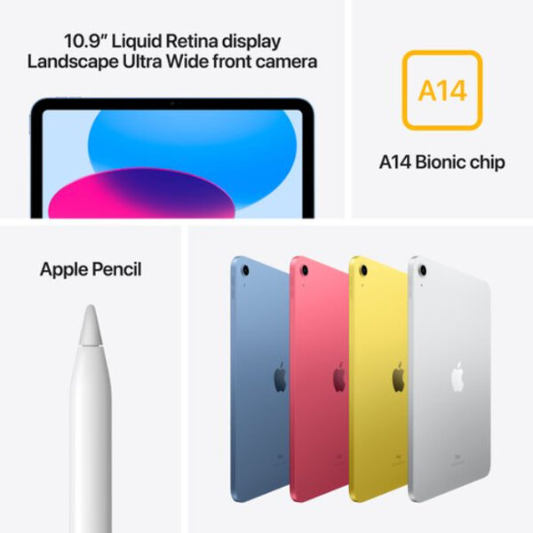 Apple iPad (2022) - 10.9 inches - WiFi - 64GB - Silver