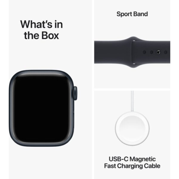 Apple Watch Series 9 - 41mm - Midnight Aluminum Case with Midnight Sport Band - M/L