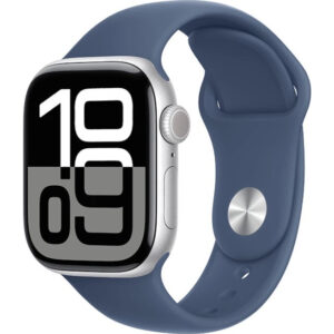 Apple Watch Series 10 - Wifi - 42mm - Silver Aluminum Case with Denim Sport Band - S/M