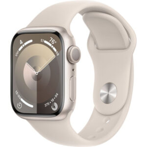 Apple Watch Series 9 - 41mm - Starlight Aluminum Case with Starlight Sport Band - S/M