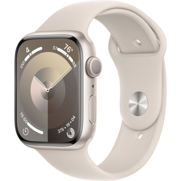 Apple Watch Series 9 - 45mm - Starlight Aluminum Case with Starlight Sport Band - M/L