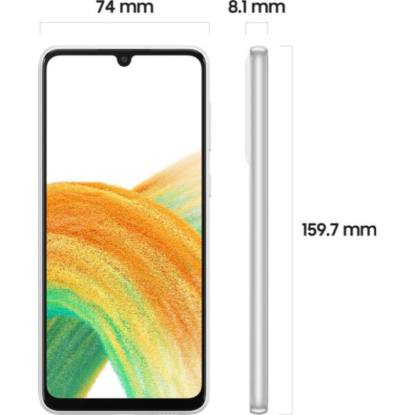 Samsung Galaxy A33 5G SM-A336B 16.3 cm (6.4") Hybrid Dual SIM Android 12 USB Type-C 6 GB 128 GB 5000 mAh White