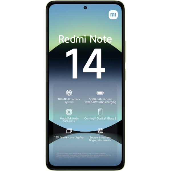 Xiaomi Redmi Note 14 - 8GB/256GB - Lime Green