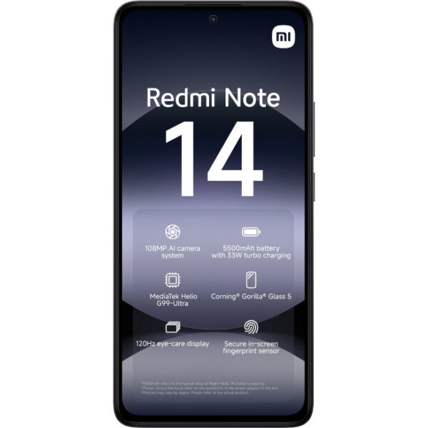 Xiaomi Redmi Note 14 - 5G - 8GB/256GB - Midnight Black