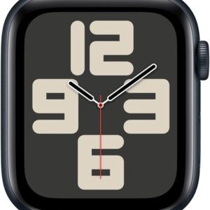 Apple Watch SE 2024 GPS 44mm Midnight Aluminium Case with Midnight Sport Band - S/M