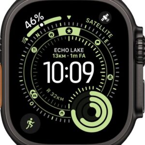 Apple Watch Ultra 3 - Wifi + 5G - 49mm - Black Titanium Case with Black/Charcoal Trail Loop - S/M
