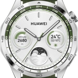 HUAWEI WATCH GT 4 - 46MM - Green Composite watch band - Enhanced 24/7 health management - Up to 2 weeks battery life - Compatible with iOS & Android