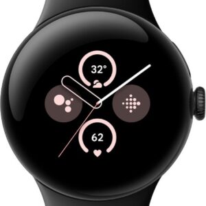 Google Pixel Watch 2 - Black - With GPS - Heart Rate Monitor - Stress Management