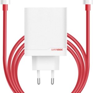 Oneplus, 120W Dual Port USB and USB C Net Charger with 1m Cable, White